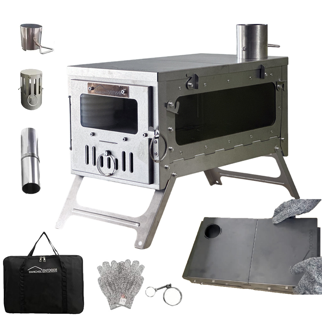 Outdoor Camping Usa - USA Lager TSG Titan-Zeltkocher, faltbarer Holzofen,