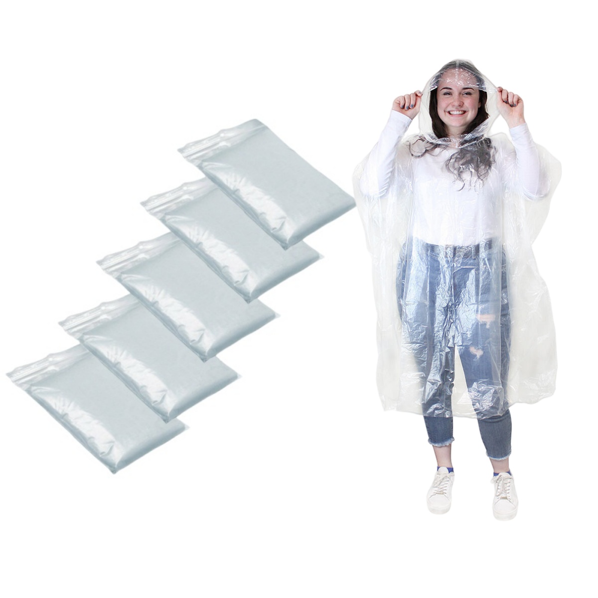 12 Stück wasserdichter Einweg- – Camping Rain Poncho Bewertung und Preis